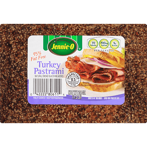95 Fat Free Turkey Pastrami JENNIEO® Product