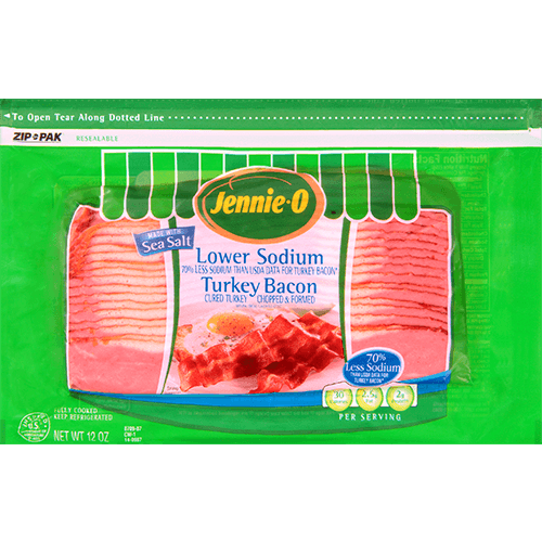 JENNIE-O® Lower Sodium Turkey Bacon made with Sea Salt