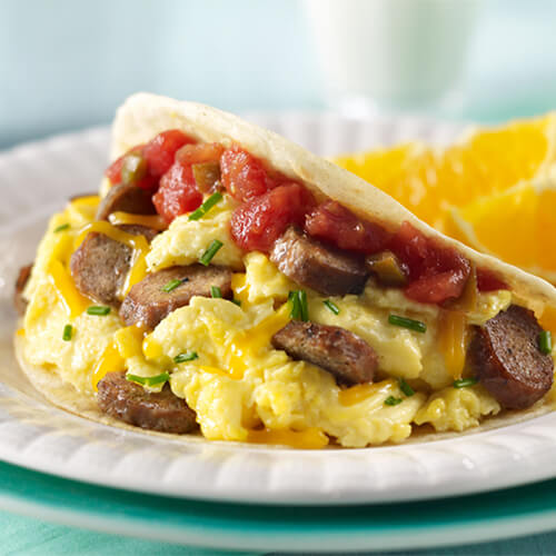 Breakfast Turkey Tacos
