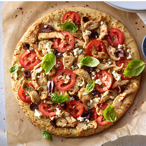 Mediterranean Turkey Pizza