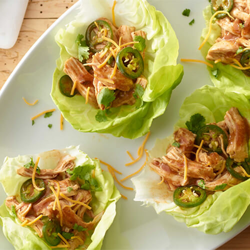 Slow Cooker Enchilada Lettuce Wraps