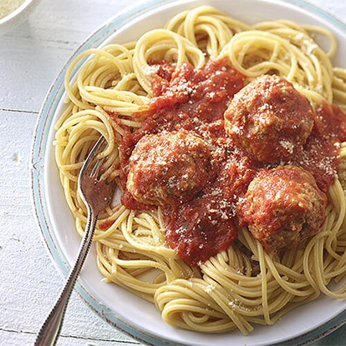 Spaghetti & Turkey Meatballs