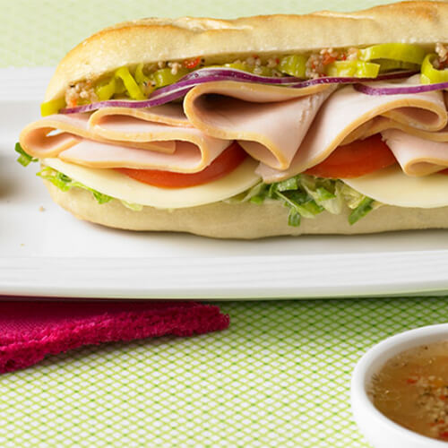 Stacked Turkey Hoagie