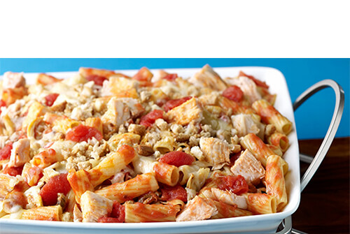 Three Cheese Turkey Pasta Bake