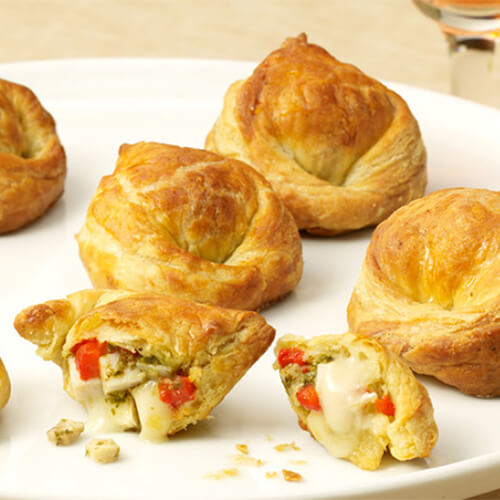 Turkey Baked Brie Puff Pastries