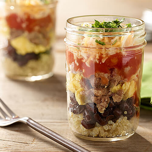 Turkey Breakfast Burritos Jar