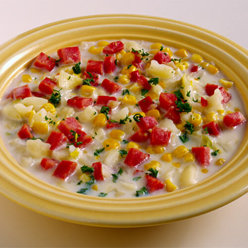 Turkey Ham & Corn Chowder JENNIEO® Recipes
