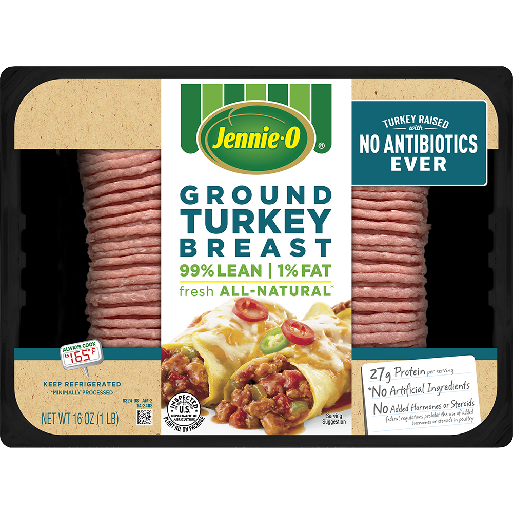 JENNIE-O® Extra Lean Ground Turkey Breast – Raised With No Antibiotics Ever