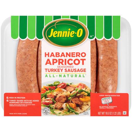 JENNIE-O® Habanero Apricot Seasoned Turkey Sausage