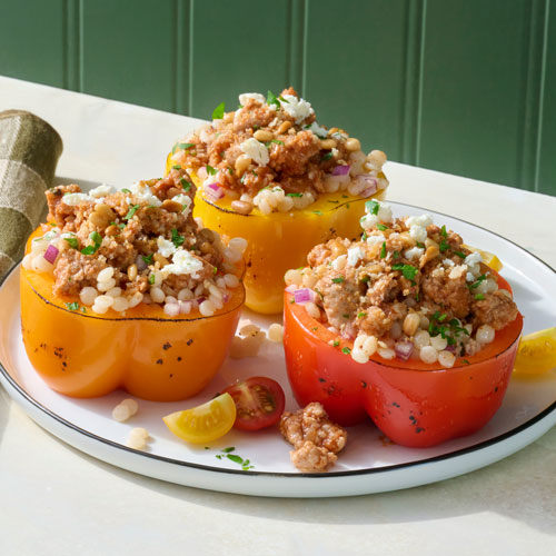 Turkey Peppers with Couscous