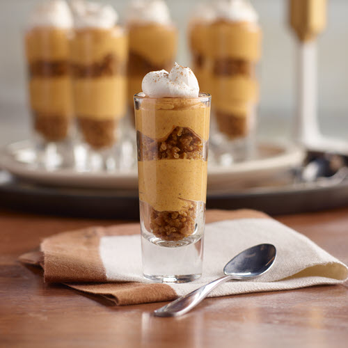 Jennieo pumpkin cheesecake shooters