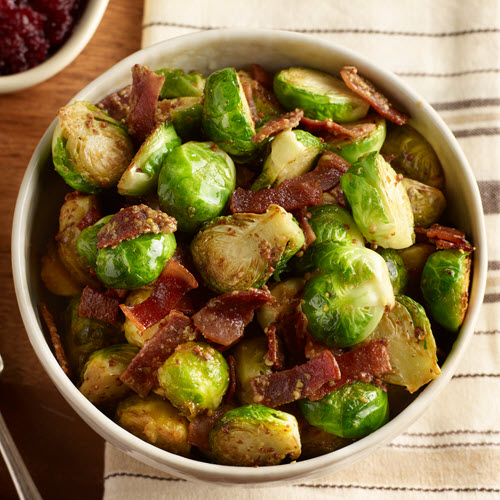 Roasted Honey and Bacon Brussels Sprouts