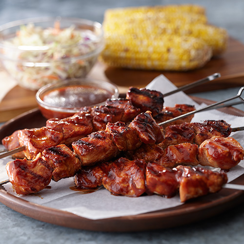 honey barbeque turkey kabobs