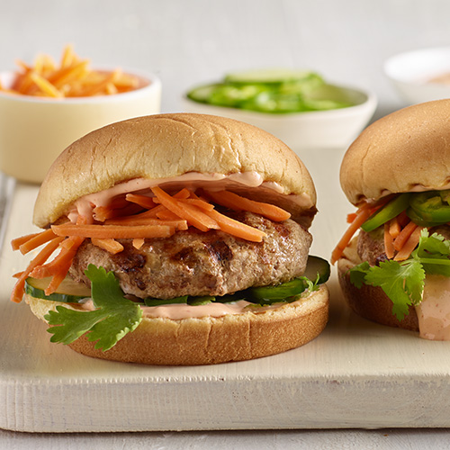 Bahn Mi Turkey Burgers