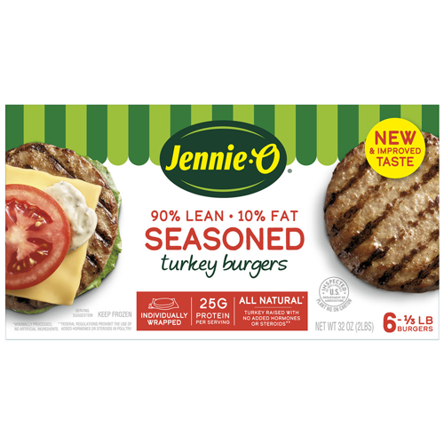 JENNIE-O<sup>®</sup> Seasoned Turkey Burgers