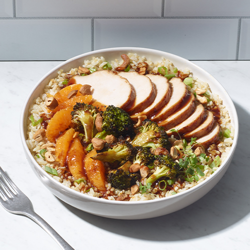 General Tso Turkey Rice Bowl