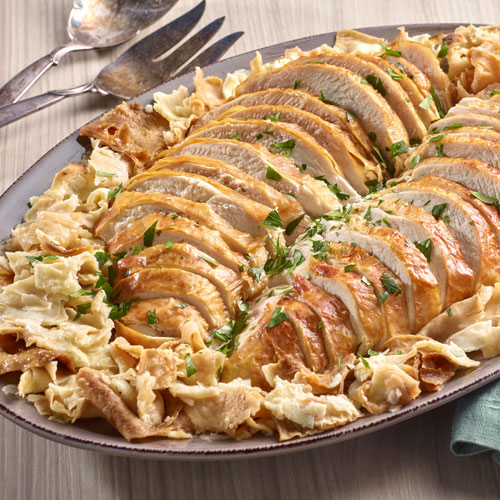 Roasted Turkey Breast with Mlinci